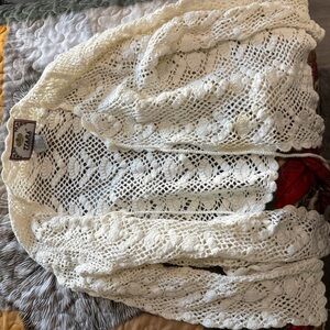 Tiara White Crochet Top